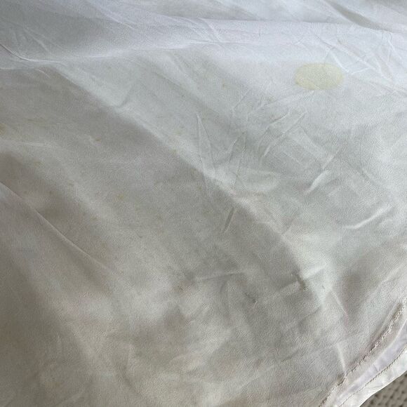 Vintage 50s Emma Domb San Francisco Midi Tea Length Formal Dress Gown Ivory Sequ - Picture 11 of 13